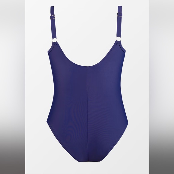 Summer Dreaming Plunge Mesh Plus Size One Piece Swimsuit - Picture 2 of 4